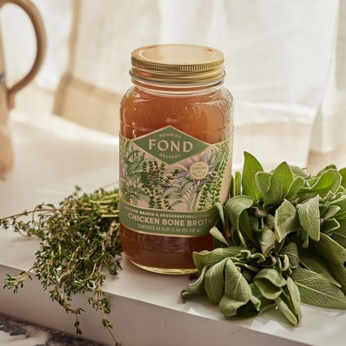 FOND Pasture-Raised Chicken & Herb Chicken Bone Broth Variety 4-Pack