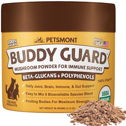 Petsmont Buddy Guard for Lumps, Bumps, Lipoma with Turkey Tail Mushroom, Immune Support