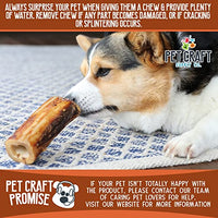 Pet Craft Supply All Natural Healthy Meaty Beef Marrow Bones Dog Chews Treats for Aggressive Chewers Long Lasting Rawhide Free Made in USA Premium Slow Roasted for Puppies Small Medium Dogs 3 Pack