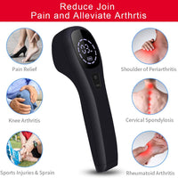 Cold Laser Human/Vet Device with LED Display Targets Joint and Muscles Directly for Pain ReliefInfrared Light(2x808nm +12X650nm)