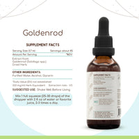 Goldenrod A60 Alcohol Herbal Extract Tincture, Super-Concentrated Goldenrod (Solidago spp.) Dried Herb (2 fl oz)