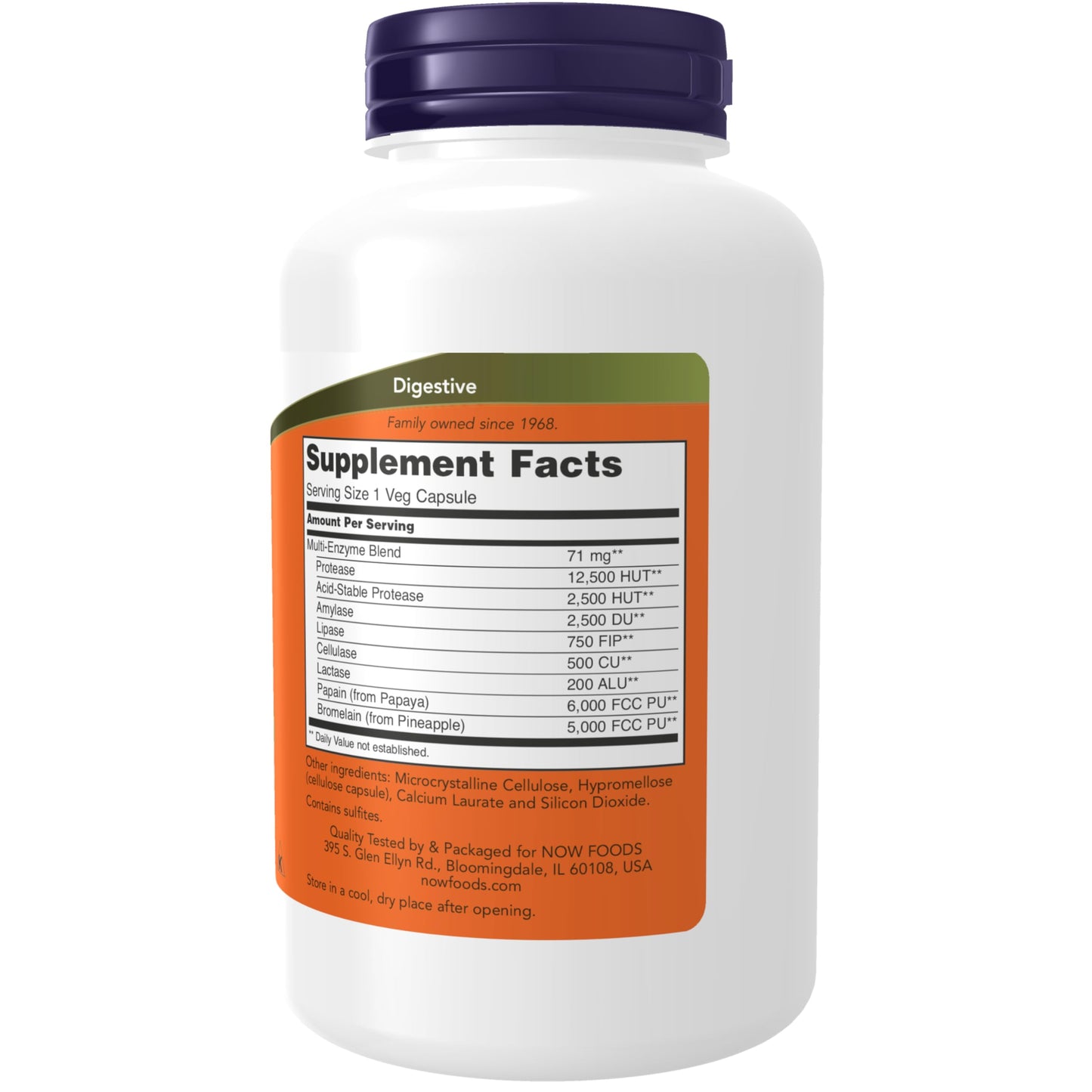 NOW Supplements, Plant Enzymes with Lactase, Protease, Papain and Bromelain, 240 Veg Capsules